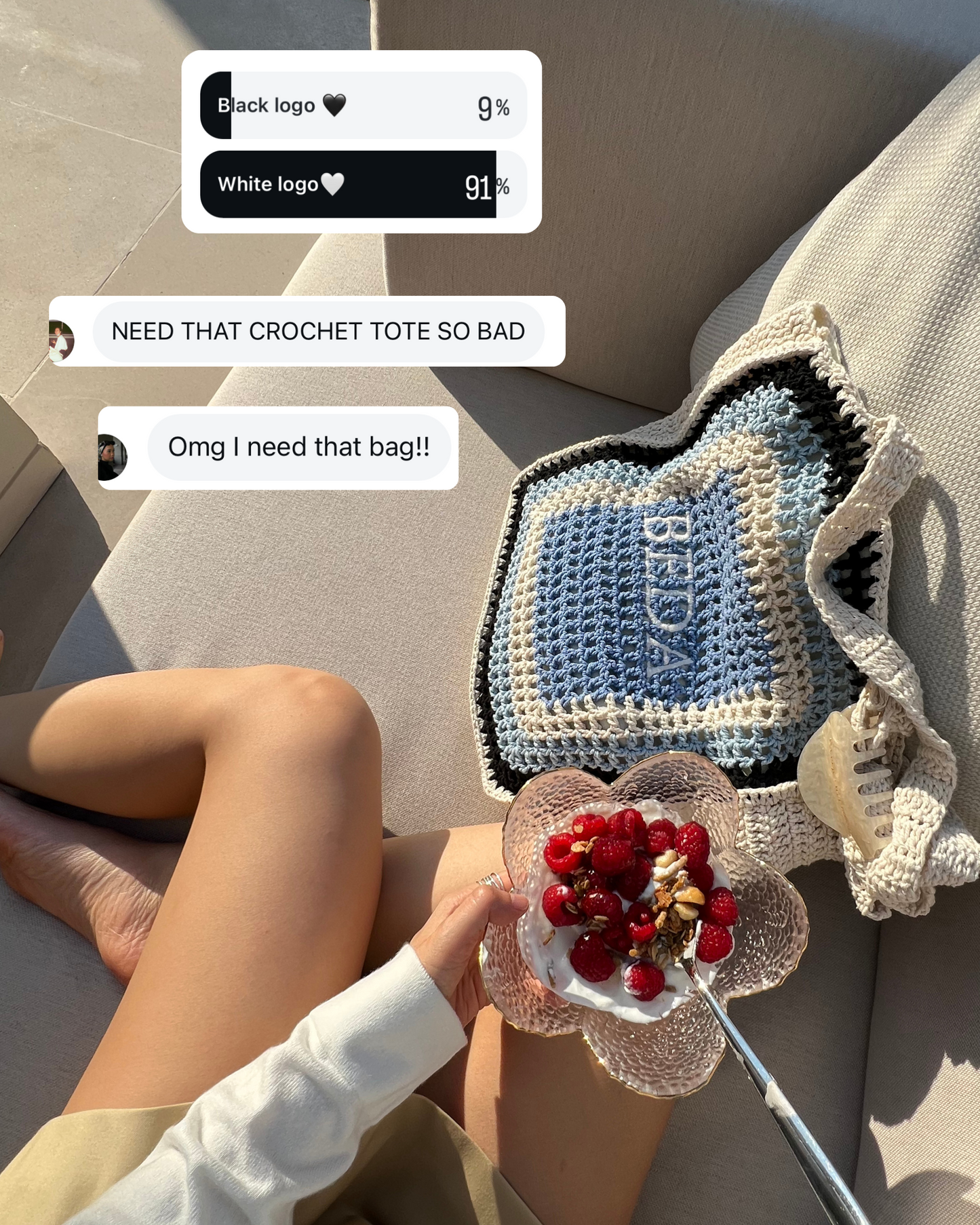 Holiday Crochet Tote