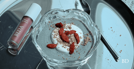 Black Sesame Tofu Protein Pudding for Postpartum Hair Loss & Glowy Skin