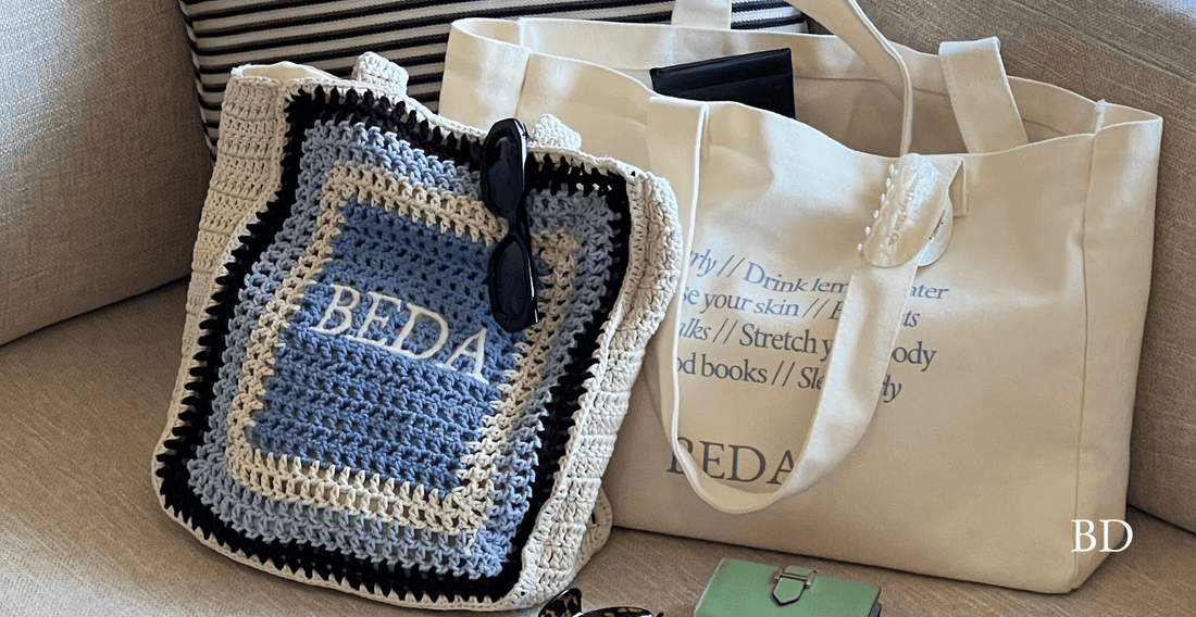 BEDA HOLIDAY TOTE, BEDA BILLIE TOTE