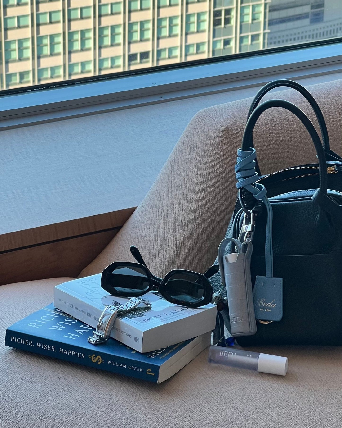 The Lip Case Leather Charm