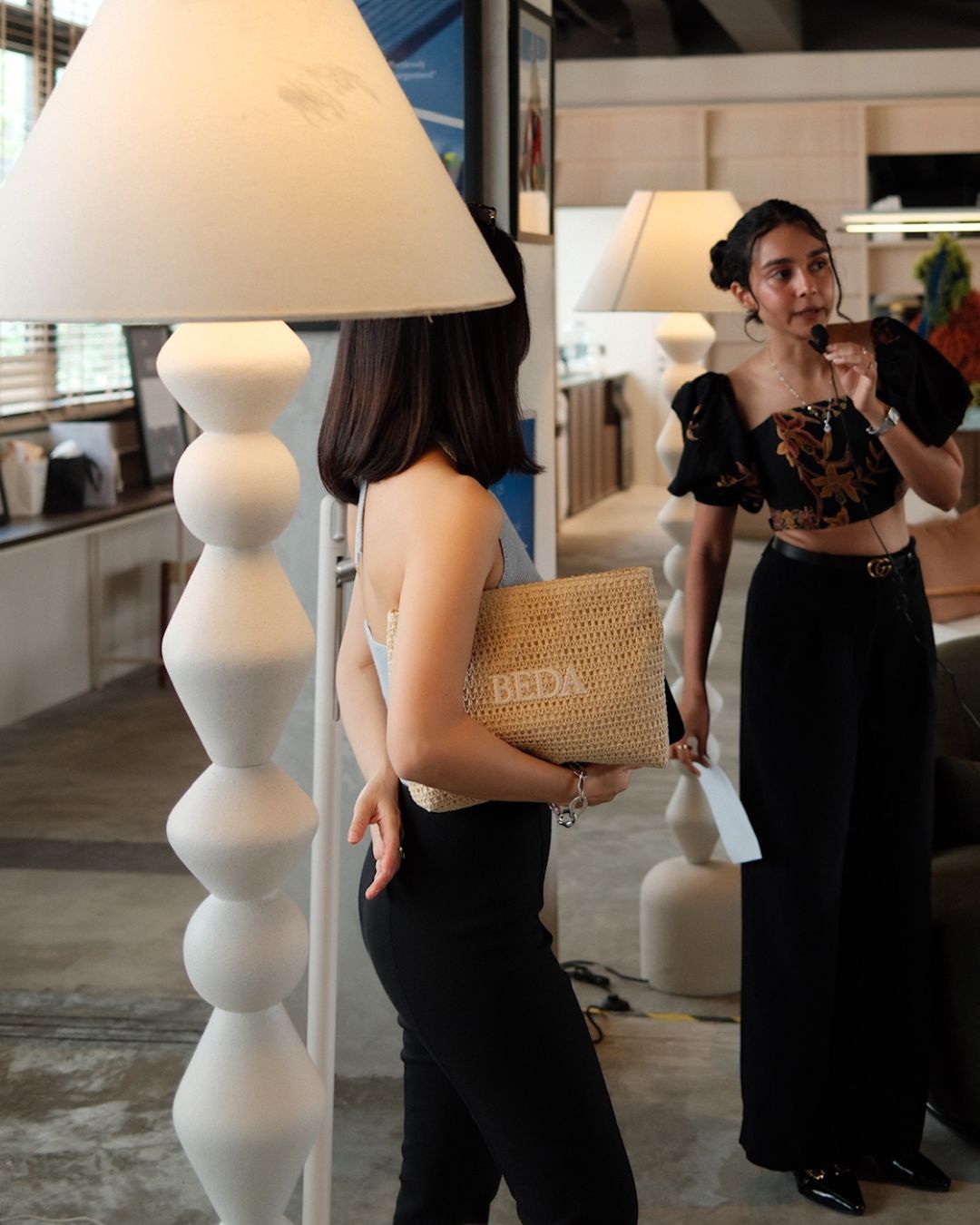 raffia cosmetic travel pouch blue halter top