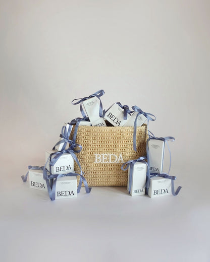 raffia cosmetic pouch gifts