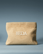 Raffia Travel Pouch