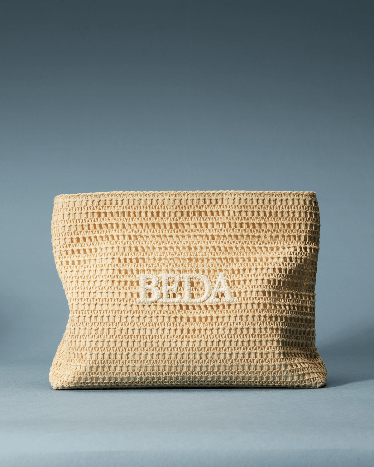 Raffia Travel Pouch