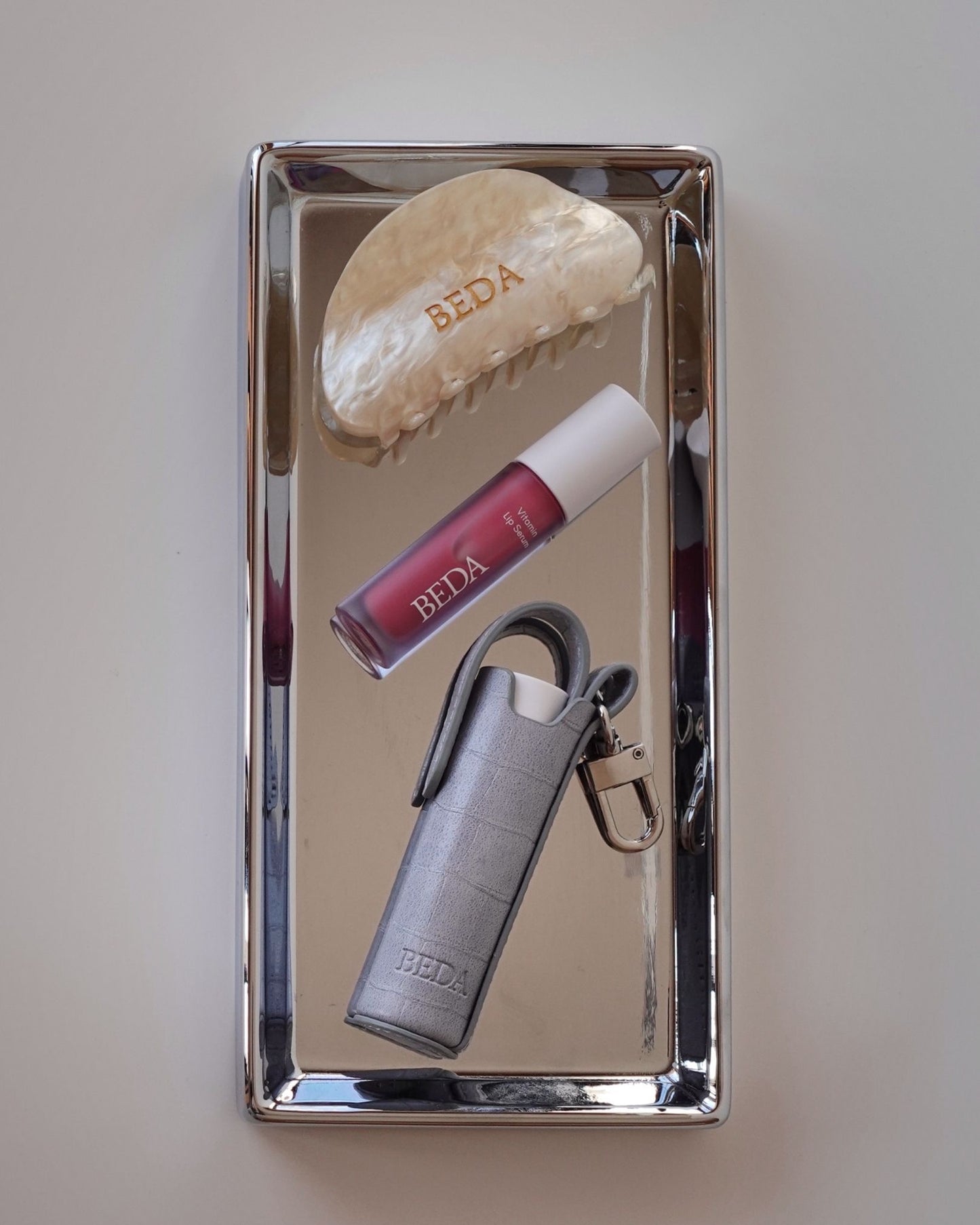 The Lip Case Leather Charm